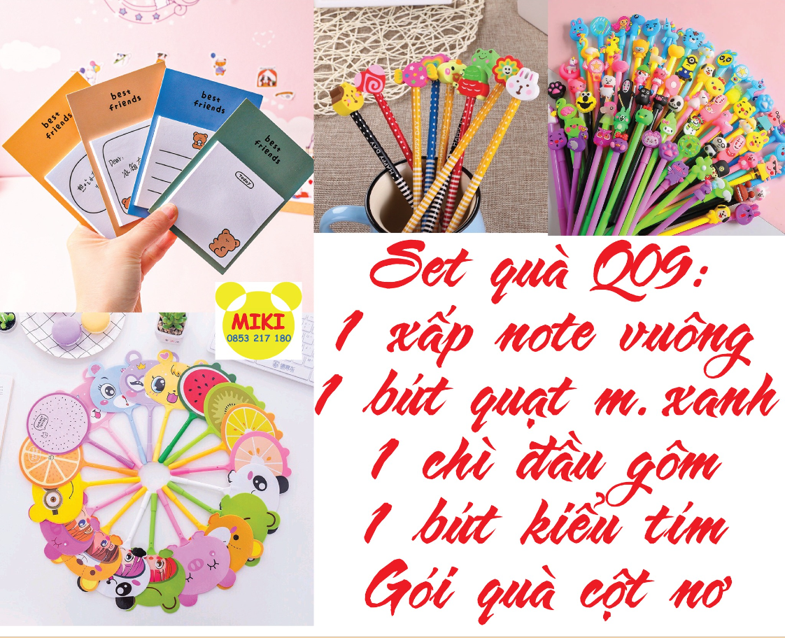 SET QUÀ GIÁ RẺ, PHẦN THƯỞNG HỌC SINH (Đồ dùng dạy học Miki)