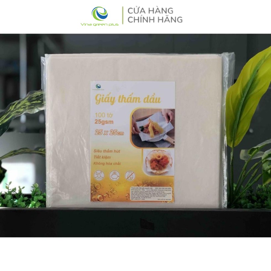Giấy thấm dầu thực phẩm - Giấy Thấm Hút Dầu Mỡ Chiên Rán