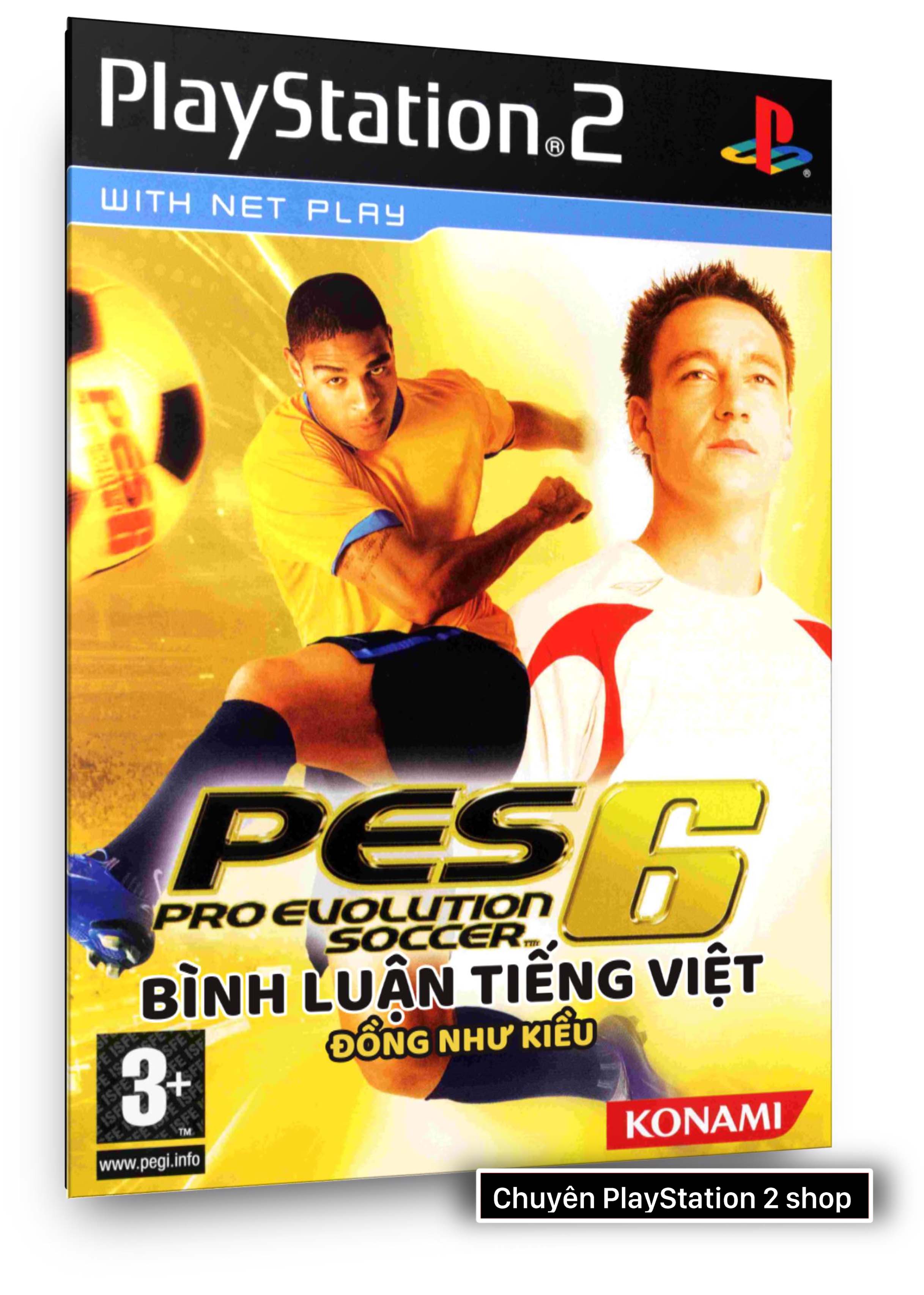 Đĩa game ps2, pes 6 huyền thoại bình luận tiếng việt