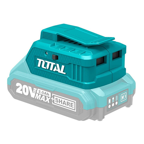 Ngàm sạc cổng - đế chuyển sạc có cổng usb 20v total tucli2001 sạc lithium usb