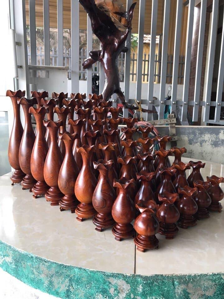 Bộ lục bình 9 món gỗ Hương