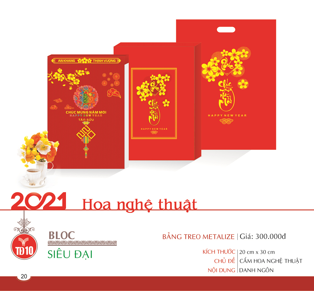 Lịch Bloc Siêu Đại 2022 - Hoa Nghệ Thuật - TĐ10