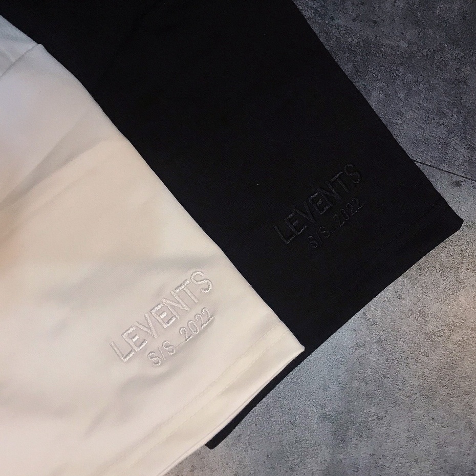 [ẢNH THẬT] Áo Polo Tay Lỡ Cổ Bẻ LEVENTS Basic Đen Trắng Unisex