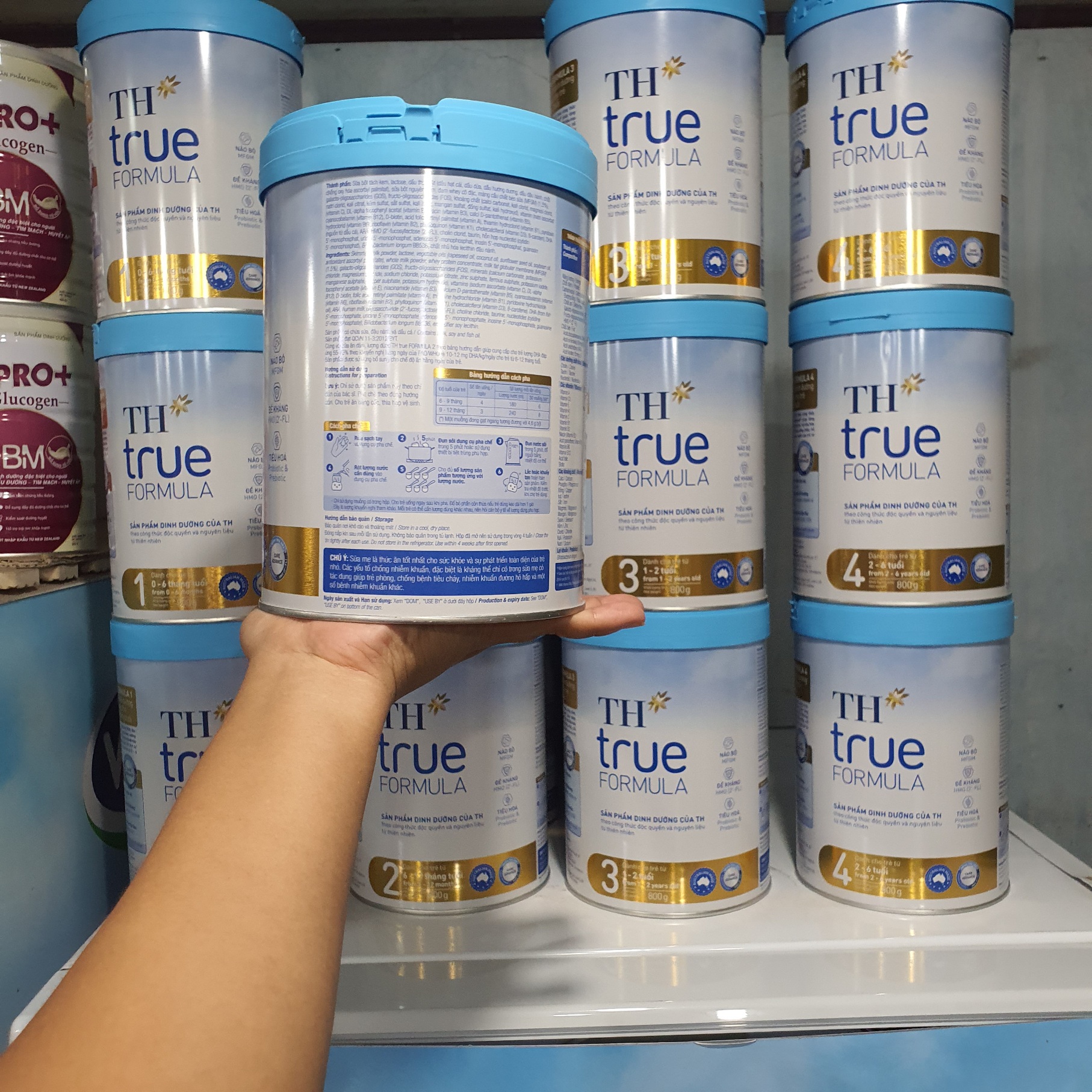 Sữa Bột TH TRUE MILK FORMULA số 2 lon 800g ( 6 - 12 tháng tuổi ) Date 17/02/2025
