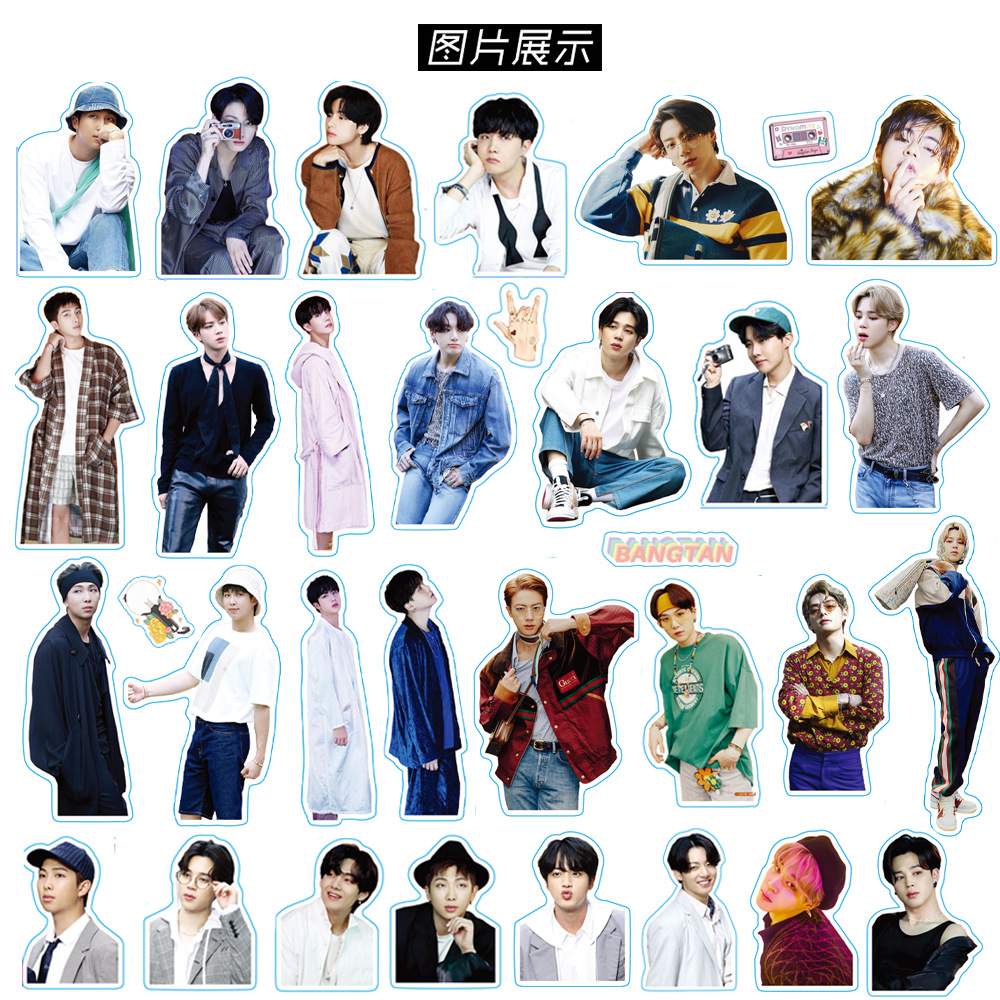Set 101 Sticker BTS chống nước
