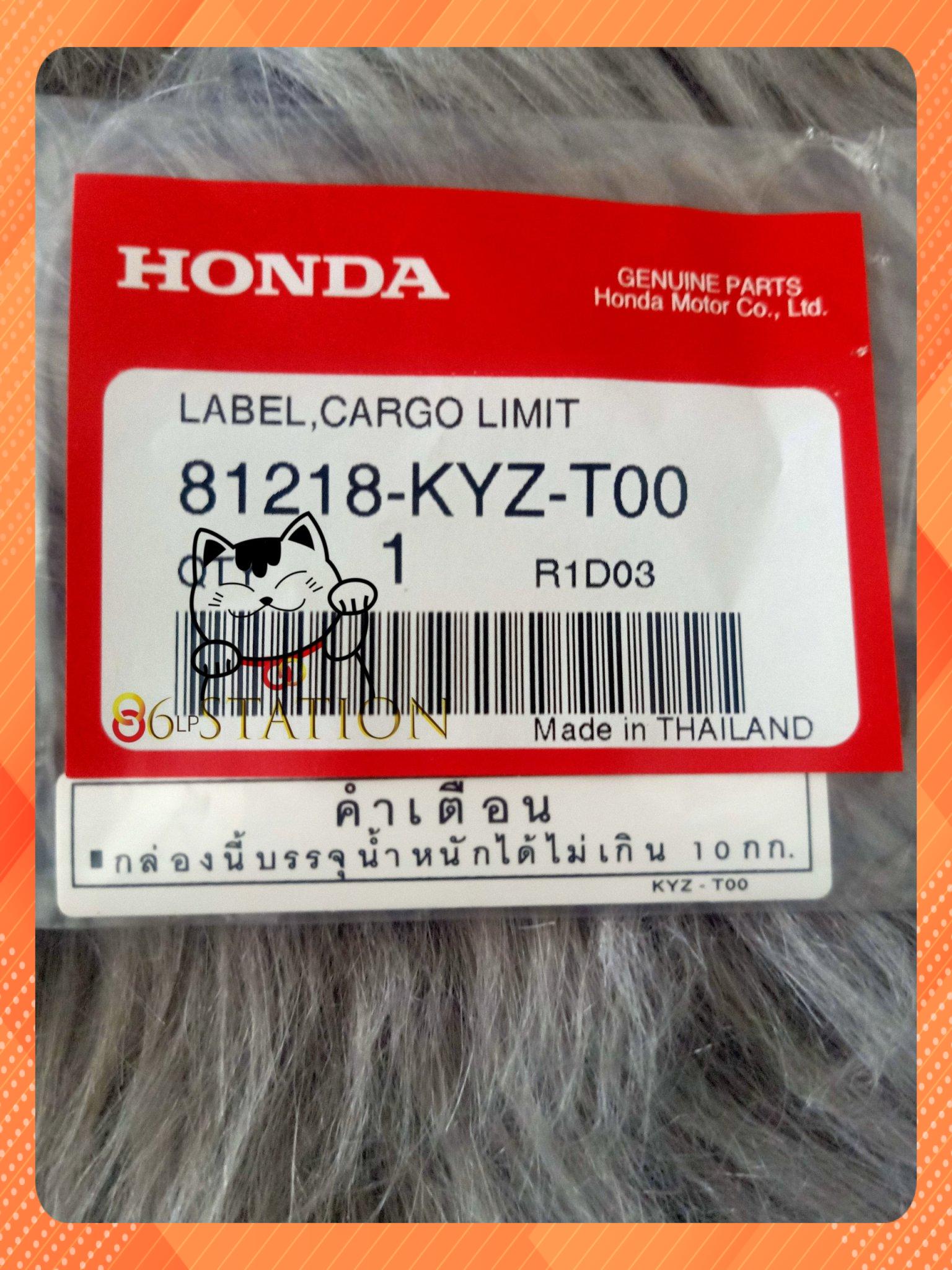 Tem thông số dán thùng hành lý wave 125i thái lan