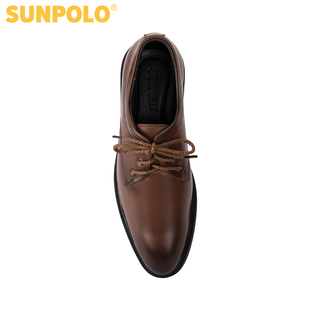 Giày Nam Da Thật Công Sở SUNPOLO SPH296 (Đen, Nâu)