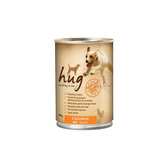 [Combo 3 lon] Pate cho chó Hug lon 400gr có 3 vị