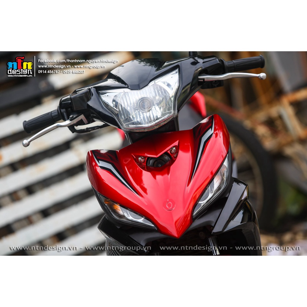 Tem Rời Dán Xe Exciter 135 Mẫu LC 2021 Đỏ Đen