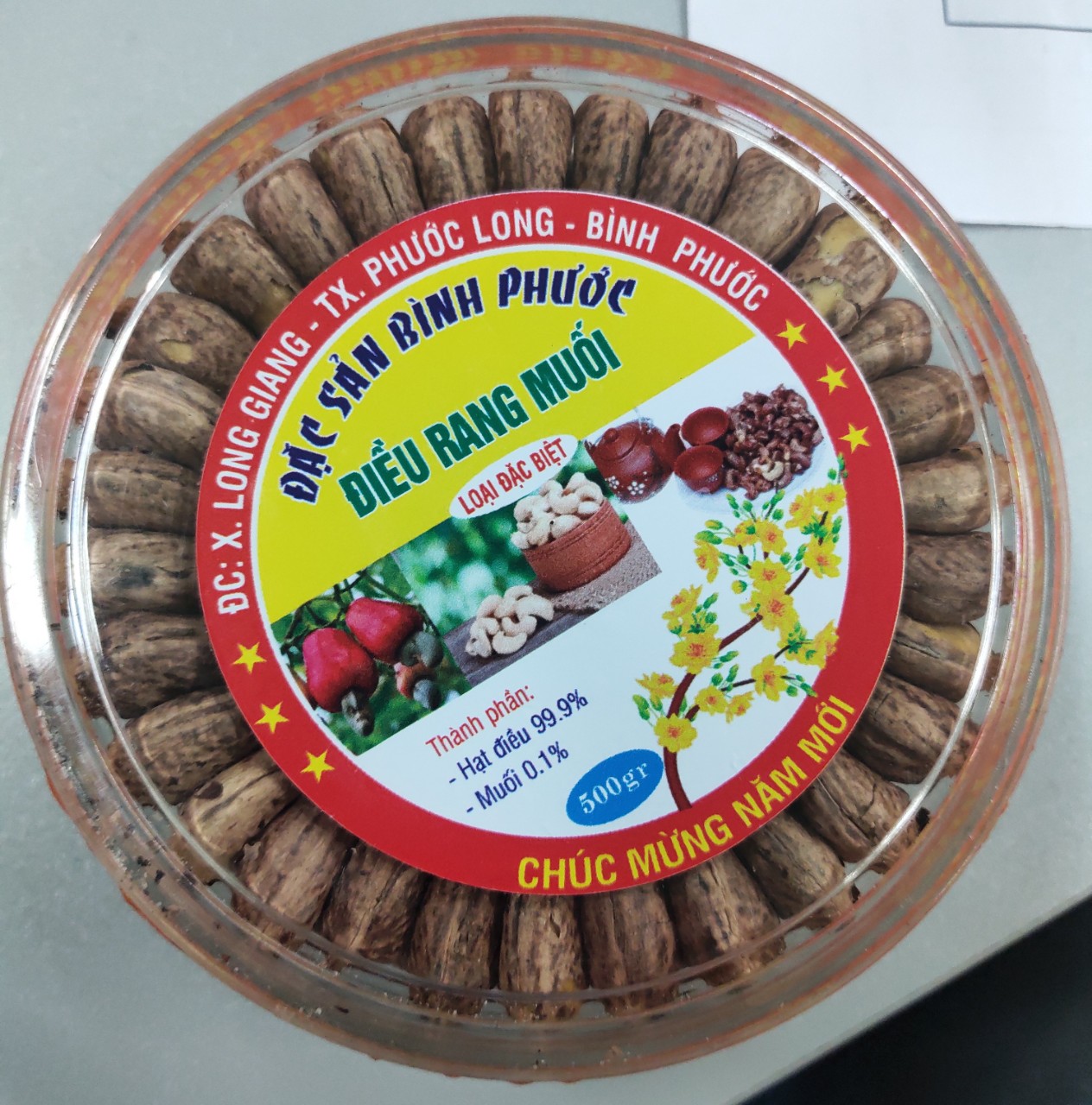 500g HẠT ĐIềU RANG MUỐI BÌNH PHƯỚC LOẠI ĐẶC BIỆT
