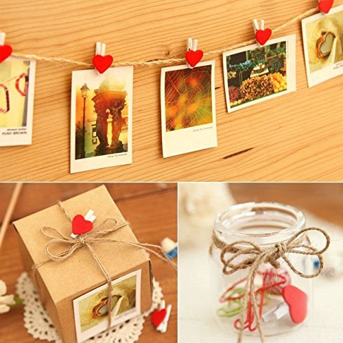 Kẹp Gỗ Hình Treo Ảnh ( set 10 kẹp 2m dây)
