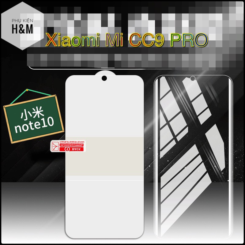 Miếng Dán PPF Xiaomi Mi CC9 Pro / Mi Note 10 / Mi Note 10 Lite / Mi Note 10 Pro loại tốt