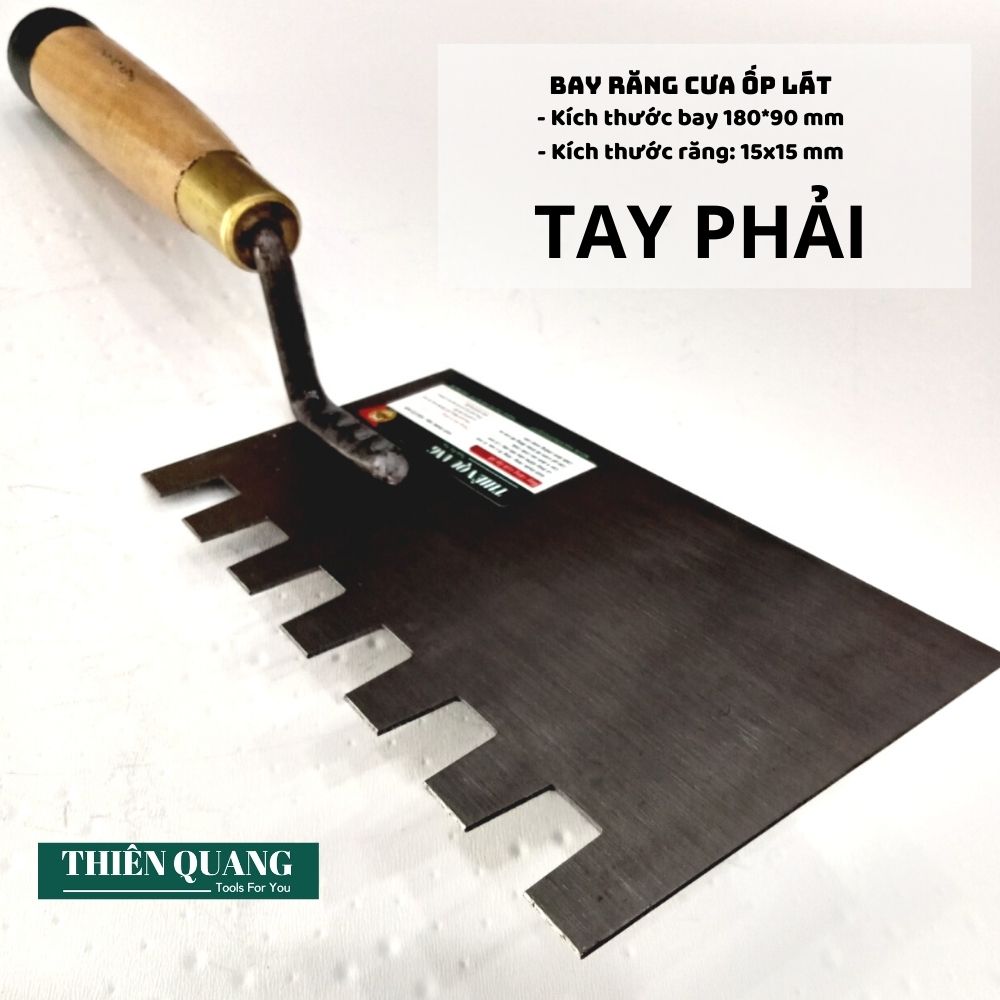 Bay răng cưa TAY PHẢI - Răng 15x15mm - Thiên Quang Smarttools