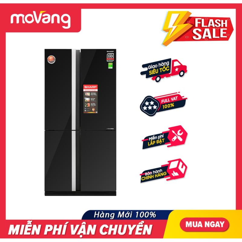 Tủ lạnh Sharp Inverter 605 lít SJ-FX688VG-BK