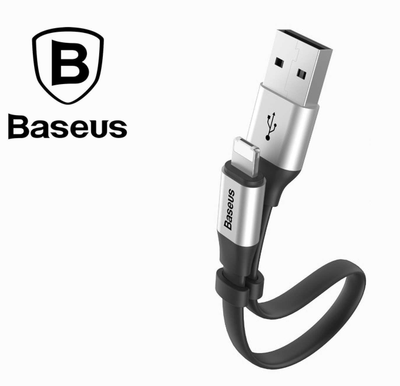 Baseus Cáp sạc và truyền dữ liệu tốc độ cao Baseus Nimble 2in1 chân Lightning & Micro USB dài 23cm,sạc siêu nhanh