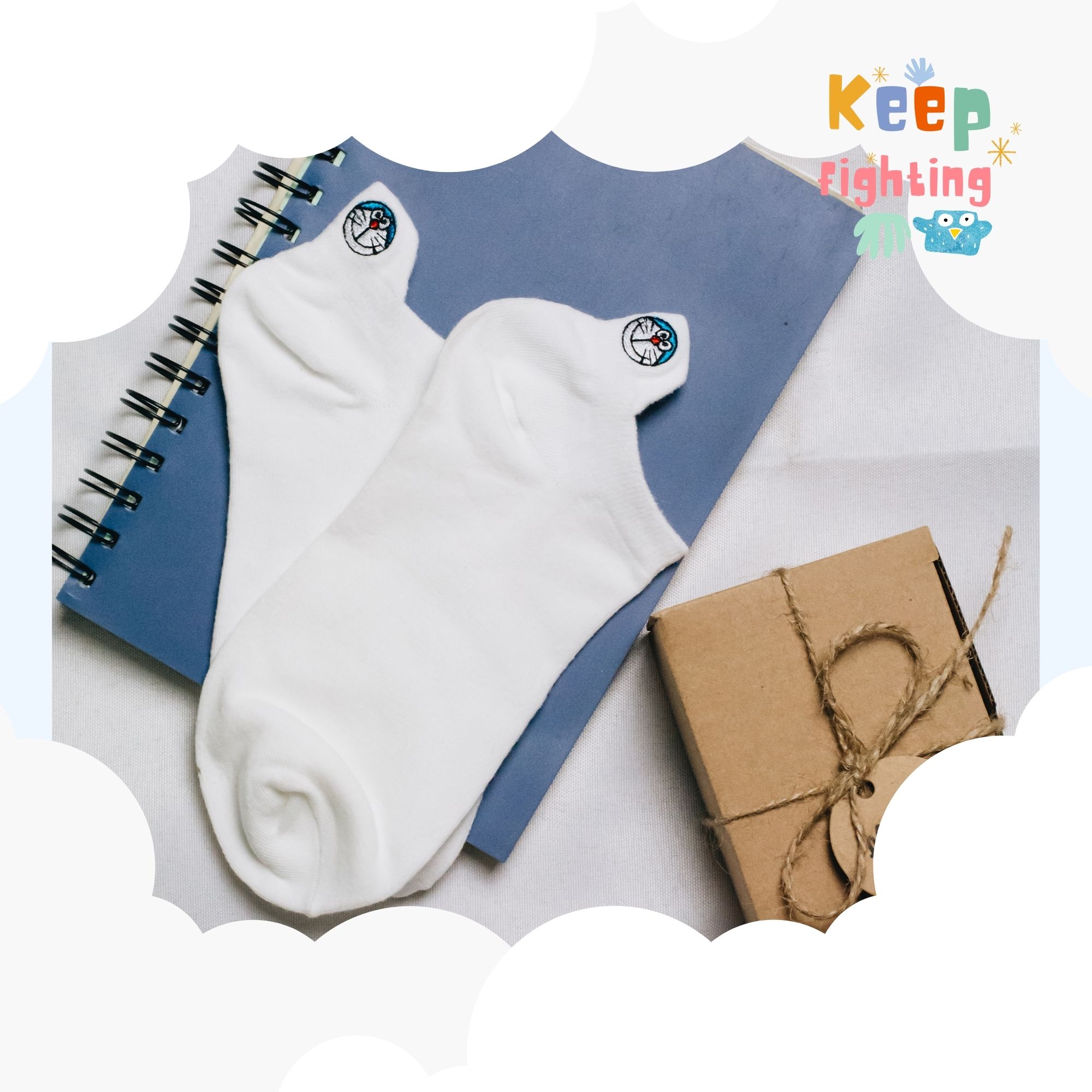TẤT VỚ CỔ NGẮN DORAEMON UNISEX