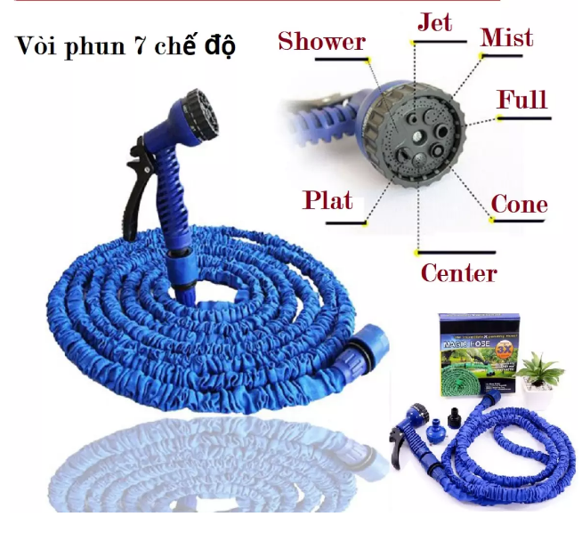 (Mới) Vòi Phun Nước Giãn Nở Magic Đa Năng Dài 15m