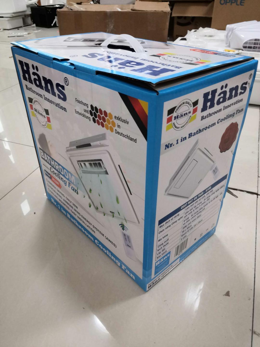 Quạt mát âm trần có ĐKTX - H10R (dùng trong nhà vệ sinh)