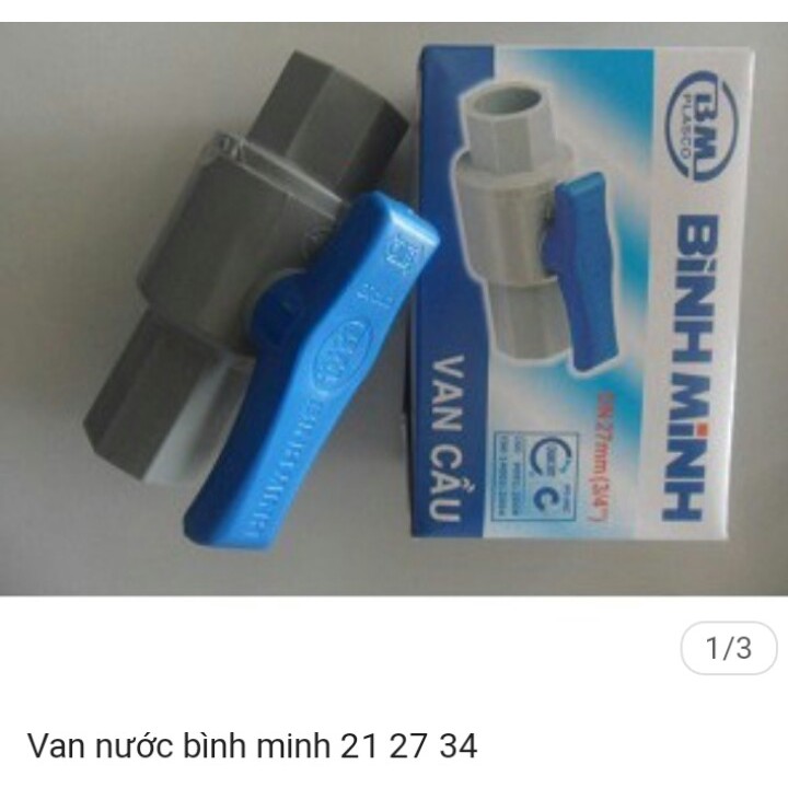 Van khóa nước Bình Minh Phi 21, 27, 34 - Van thoát nước