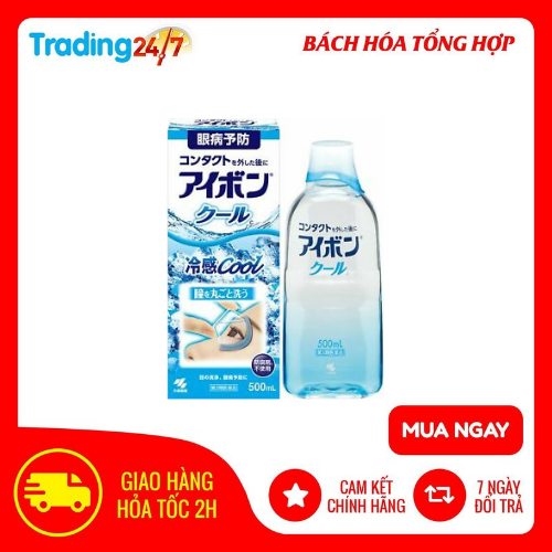 HÀNG NHẬT- HỎA TỐC 4H-Nước rửa mắt Eyebon Kobayashi 500ml các màu Nội địa Nhật Bản