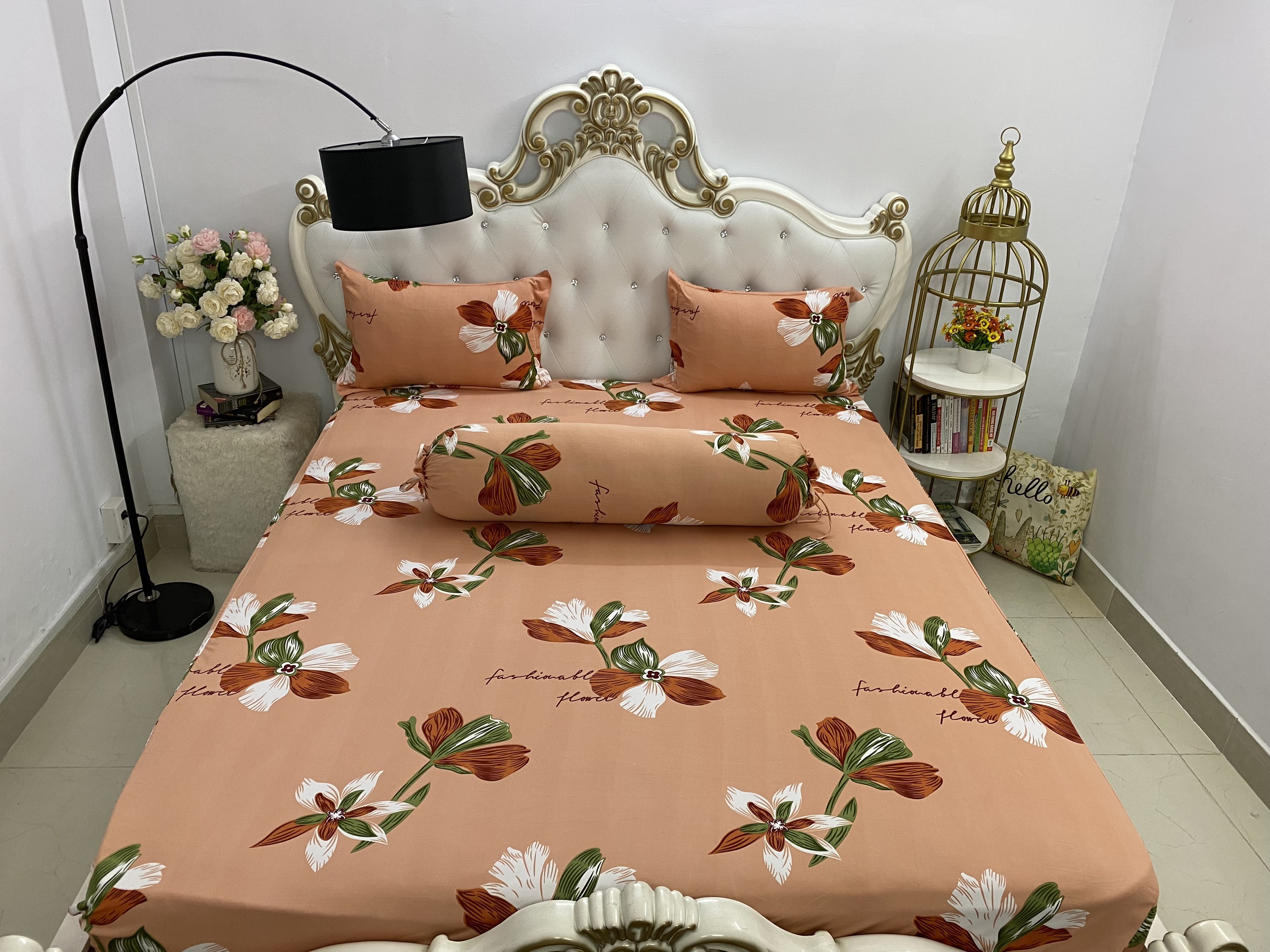 [HCM]Bộ Drap gối Thun Lụa cao cấp {4 món } đặc biệt < áo ôm may dây kéo.#gagoi. giao chuẩn mẫu.