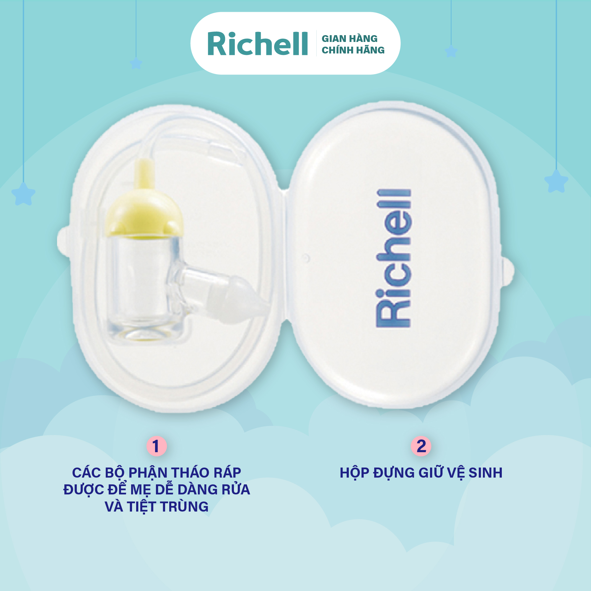 Dụng cụ hút mũi cho bé RICHELL | Baby