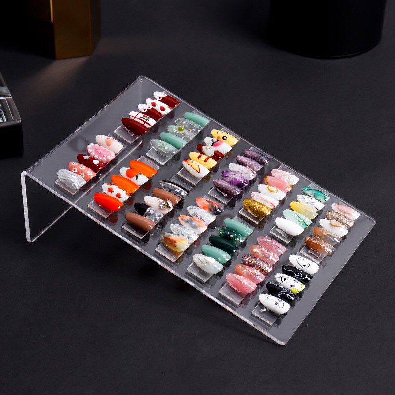 Khung mica dựng trưng bày móng tiện lợi