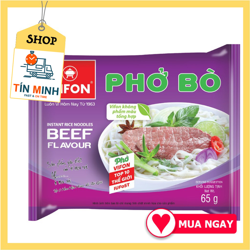 Phở bò Vifon thùng 30 gói 65g - Cty TM