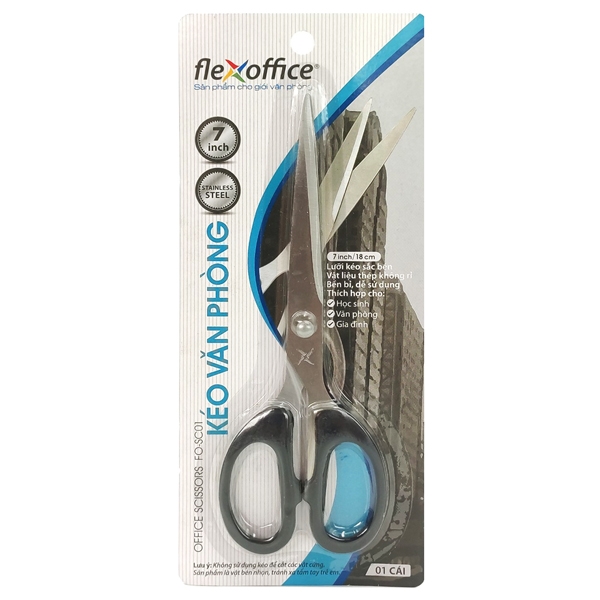 (1 Cái) Kéo Văn Phòng Flexoffice Thiên Long FO-SC01