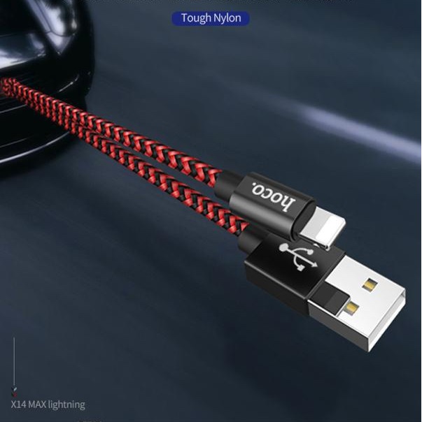 Cáp Sạc Nhanh Lighning Hoco X14Max Cho Iphone/Ipad - BH 12 Tháng