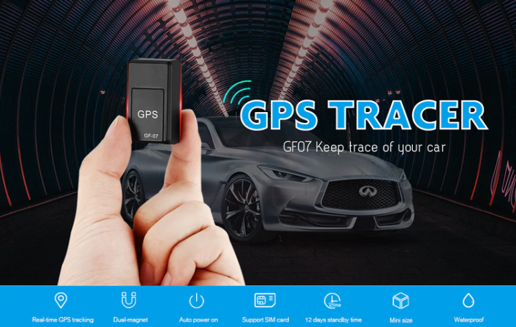 [HCM]Thiết Bị Định Vị GPS Tracker Mini Không Dây GF-07