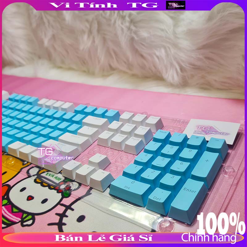 Bộ Keycap xuyên led tùy chỉnh phối màu đẹp chất lượng tốt giá rẻ dành cho bàn phím cơ VitinhTG