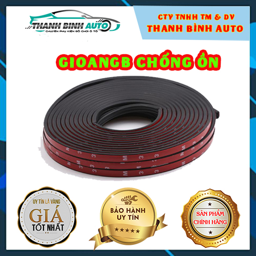 Gioang Cao Su Chữ B Chống Ồn Chống Bụi Cho Xe Hơi - Cuộn 5M Phụ Kiện Chính Hãng