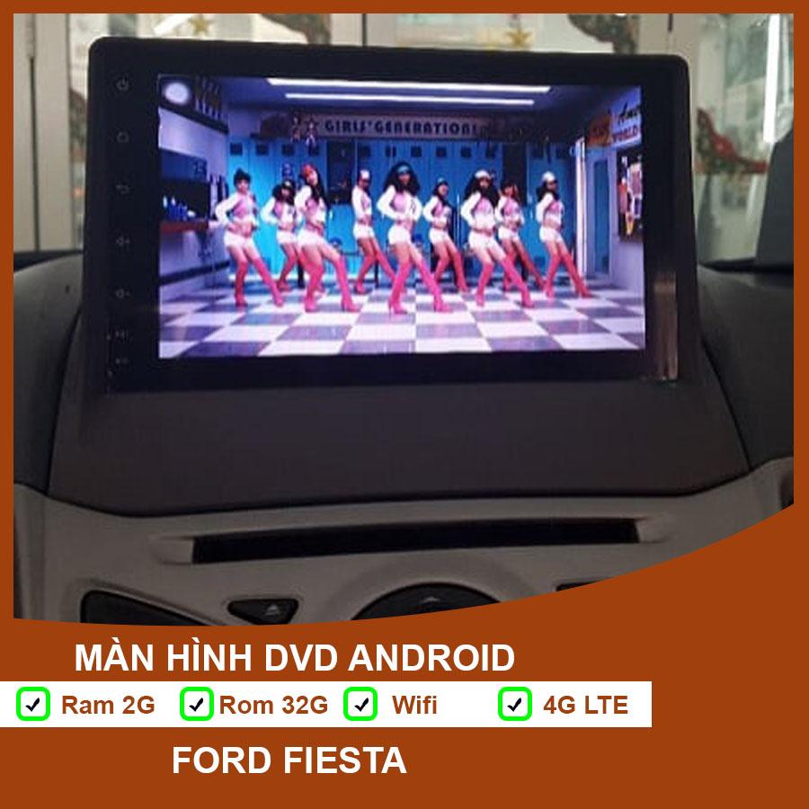 Màn Hình DVD Android Ford Fiesta Cắm sim 4G