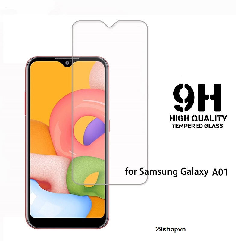 Kính cường lực Samsung A01 (Trong suốt)