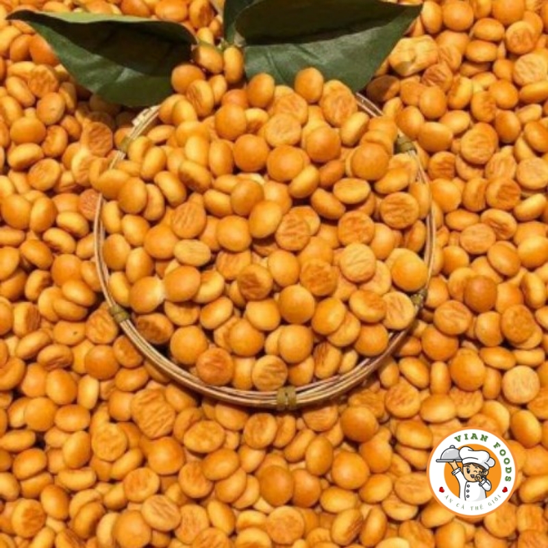 Bánh Hạt Ngọc (Bánh Nút/ Bánh Quy Giòn) Lon 250gr- đồ ăn vặt