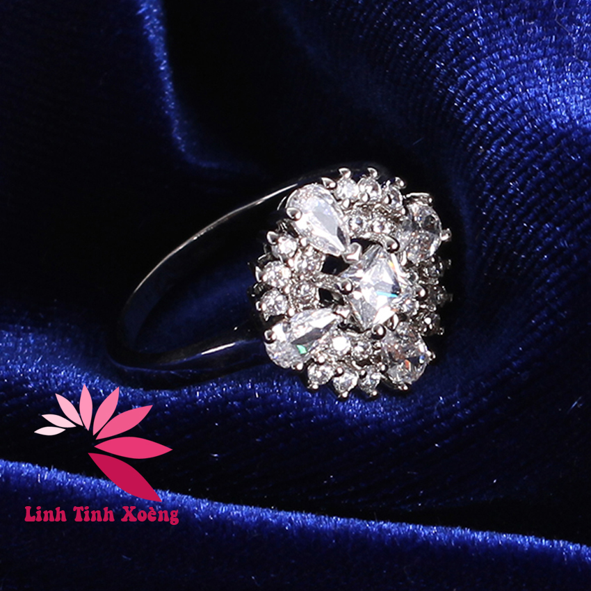 Nhẫn mạ bạc cao cấp Perfect Love MKM12