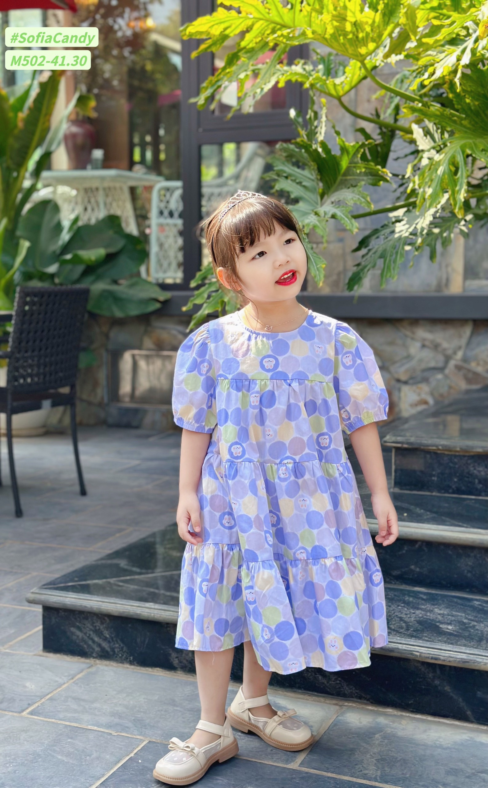 ĐẦM BABYDOLL BI GẤU XANH SOFIA CANDY