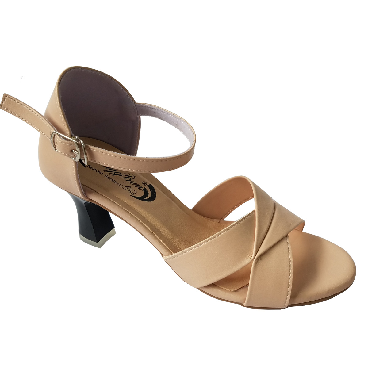 Giày Sandal Cao Gót Nữ BIGBEN Da Bò Cao 5 Phân CG133