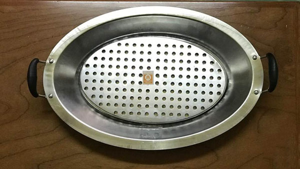 Khay lẩu cá chép om dưa bằng inox