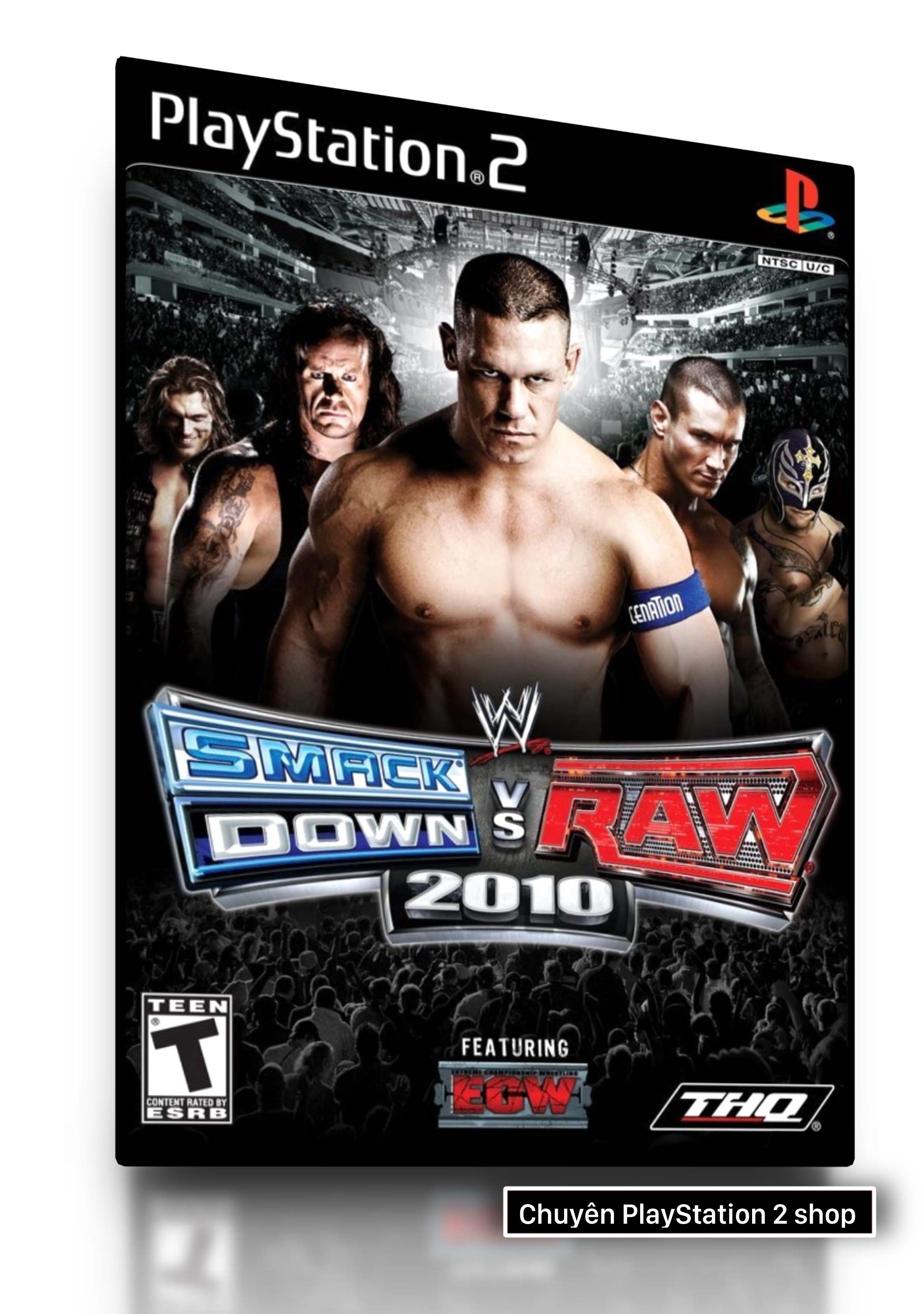 Đĩa game ps2, wwe smackdown! vs. raw 2010 cho máy game ps2