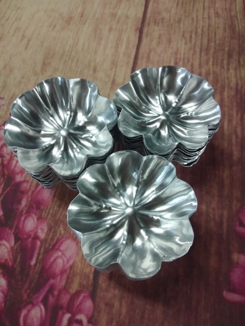 COMBO 50 KHUÔN NHÔM BÁNH BÒ BÁNH DA LỢN HÌNH  TRÁI BỨA 6CM