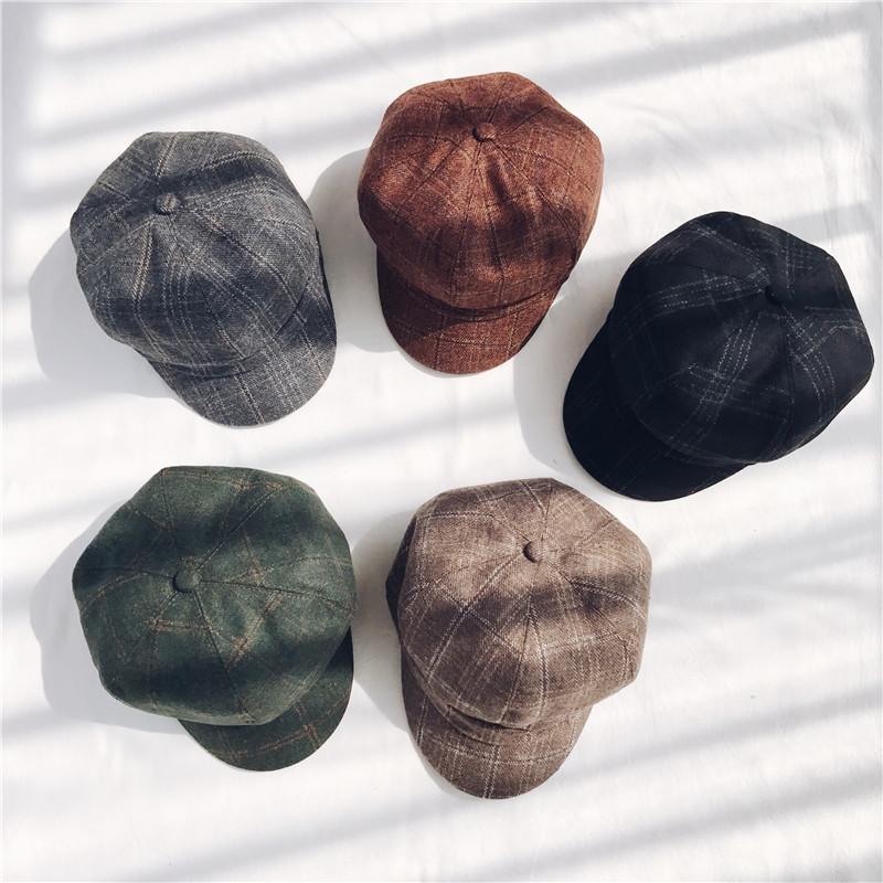 Mũ Nồi Dạ Beret Kẻ Caro SSV2077-MTT2