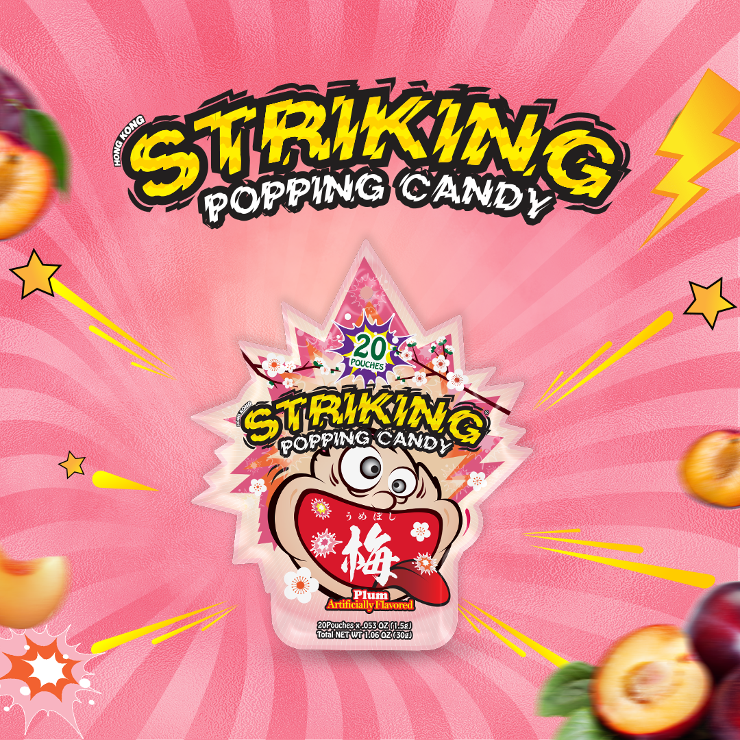 Striking Popping Candy - Kẹo nổ Striking Vị Anh Đào