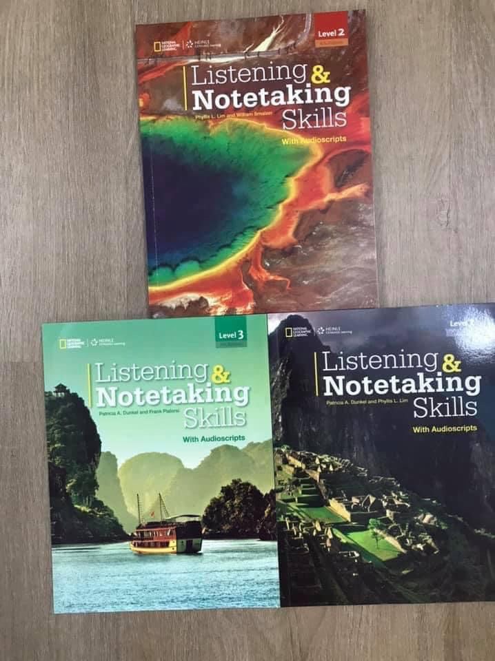 Bộ Listening and notetaking skills 3c nhập màu (kèm link audio, video, answer key)