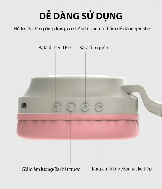 tai nghe bluetooth tai mèo