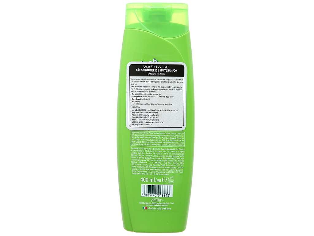 [HCM]Dầu gội Wash&Go Thảo Dược dành cho tóc dầu