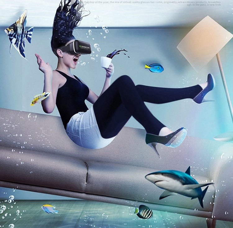 Kính VR shinecon hỗ trợ xem phim 3D trên điện thoại chất lượng cao