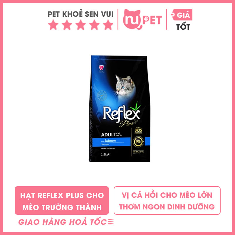 Thức ăn hạt cho mèo trưởng thành Reflex Plus 1.5kg