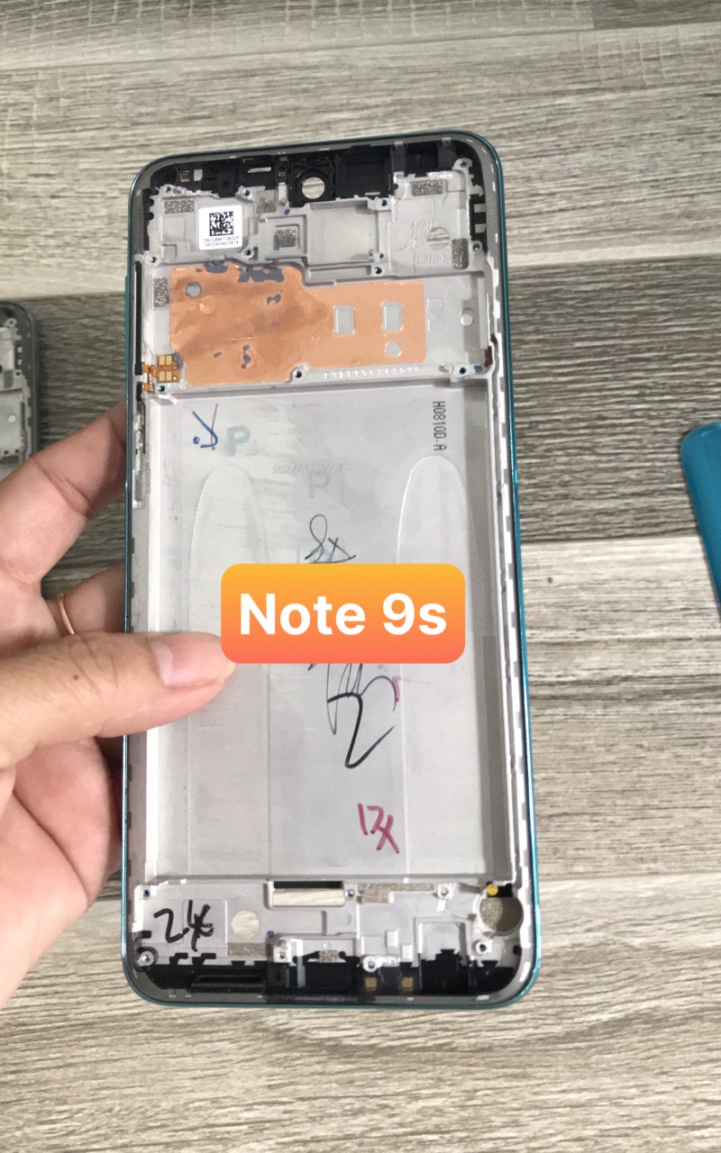 Khung máy Xiaomi Redmi Note 9s / Redmi Note 9 pro ( gồm sườn máy . khung xương, phím)